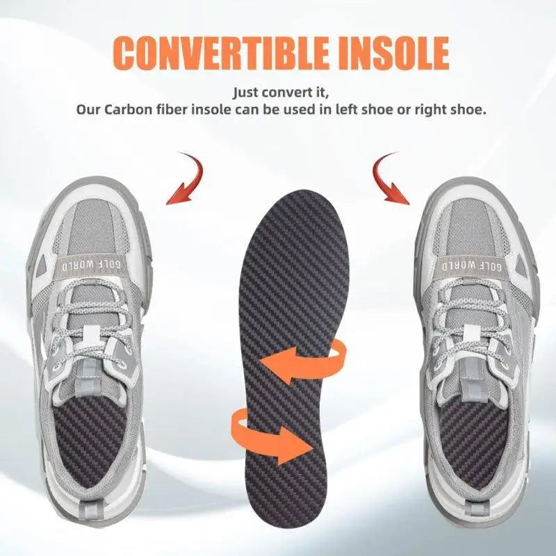 Carbon Fiber Insole For Men Running Sports Foot Insert Breathable Shoes Pads Female Sport Shoe-pad Orthotic Shoe Sneaker Insoles